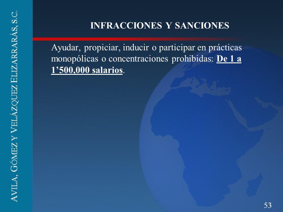 INFRACCIONES Y SANCIONES