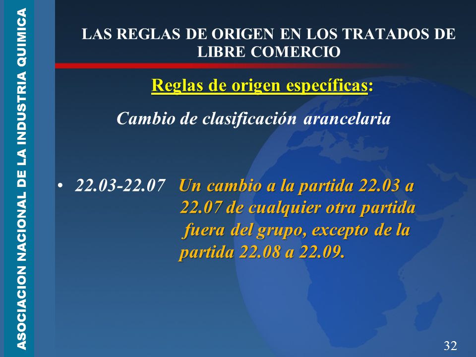 LAS REGLAS DE ORIGEN EN LOS TRATADOS DE LIBRE COMERCIO