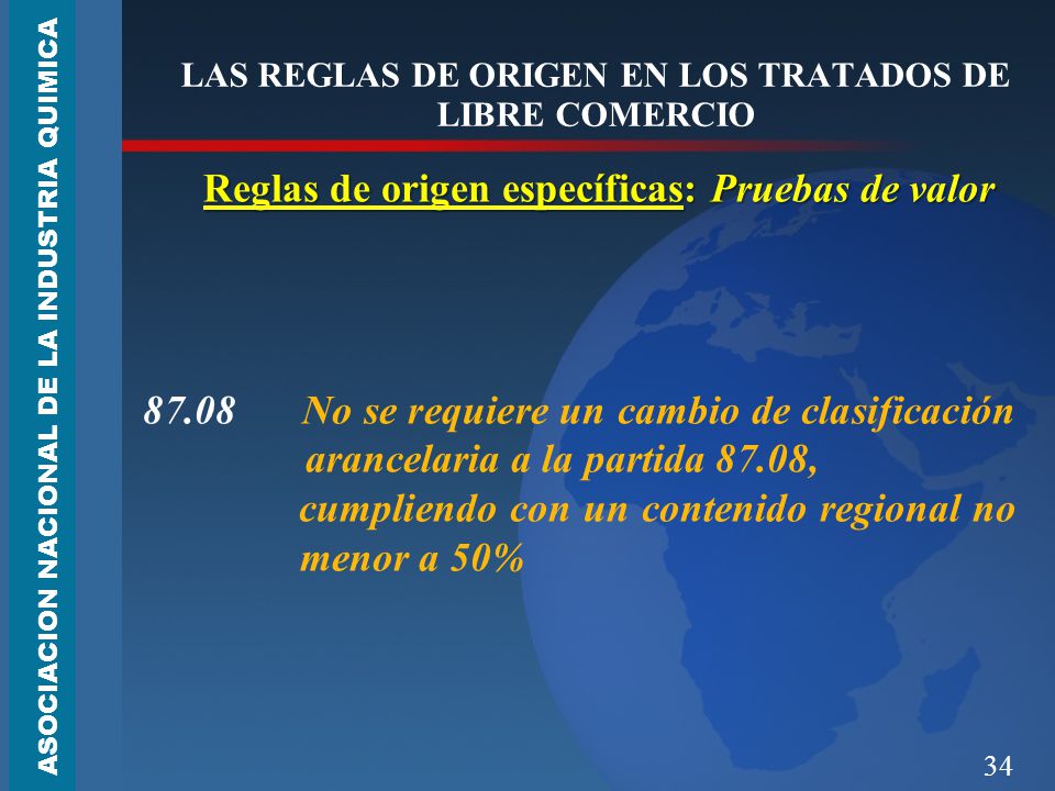 LAS REGLAS DE ORIGEN EN LOS TRATADOS DE LIBRE COMERCIO
