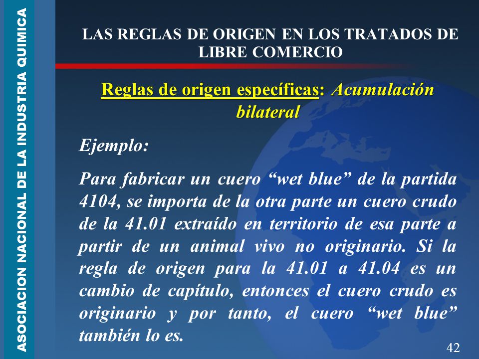 LAS REGLAS DE ORIGEN EN LOS TRATADOS DE LIBRE COMERCIO