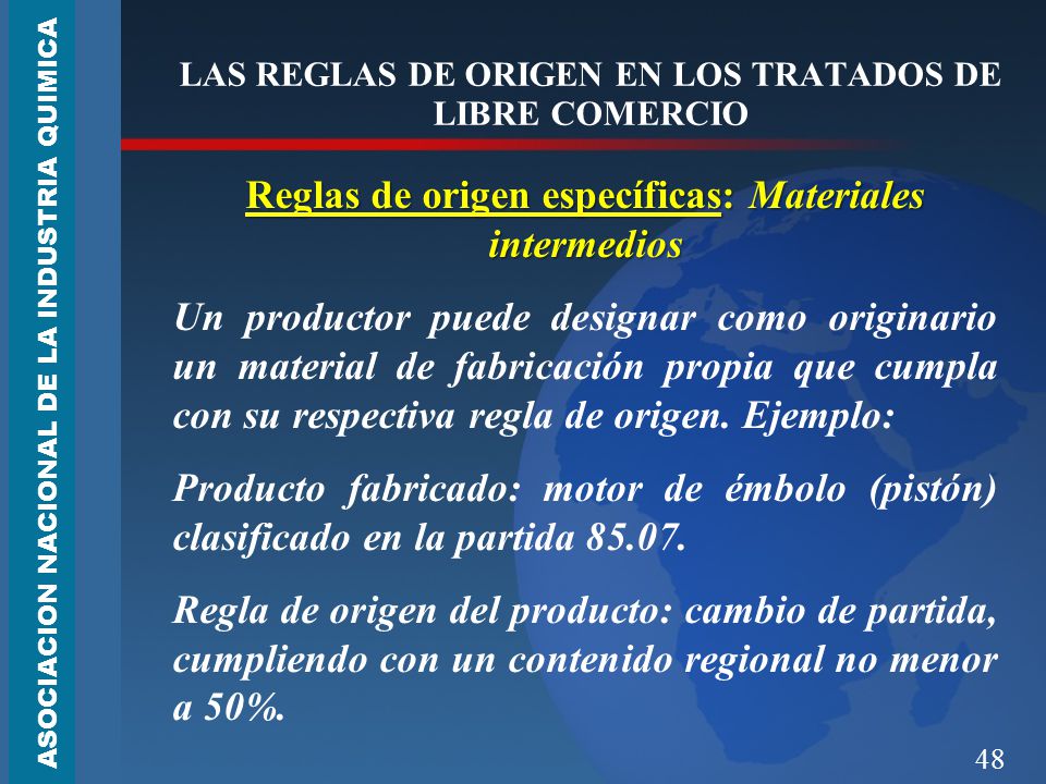 LAS REGLAS DE ORIGEN EN LOS TRATADOS DE LIBRE COMERCIO
