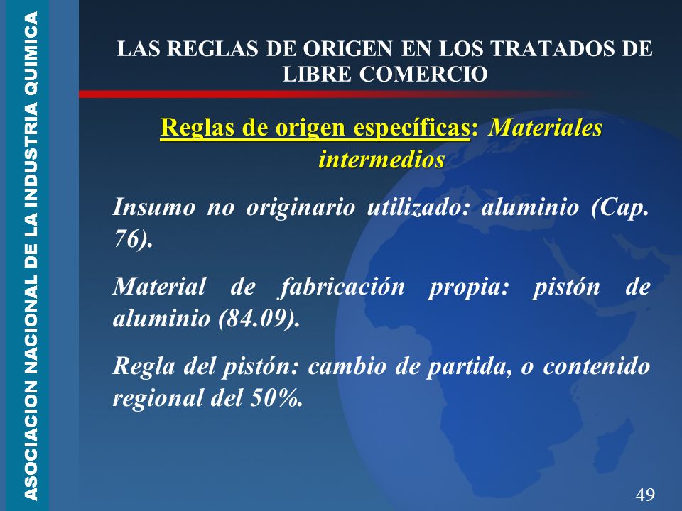LAS REGLAS DE ORIGEN EN LOS TRATADOS DE LIBRE COMERCIO