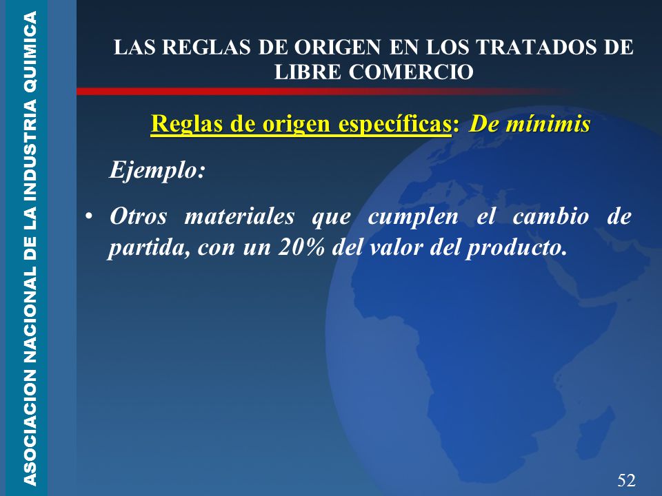 LAS REGLAS DE ORIGEN EN LOS TRATADOS DE LIBRE COMERCIO