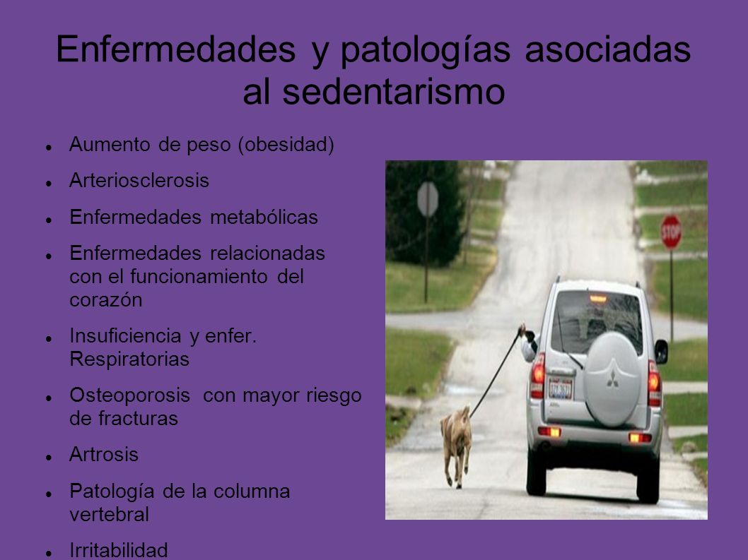 Enfermedades y patologías asociadas al sedentarismo