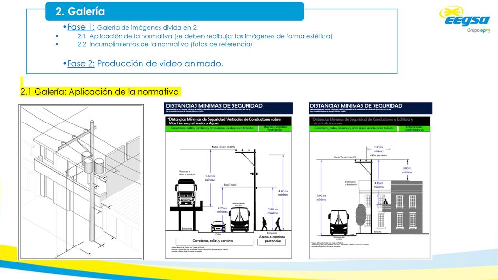 2. Galería Fase 1: Galería de imágenes divida en 2:
