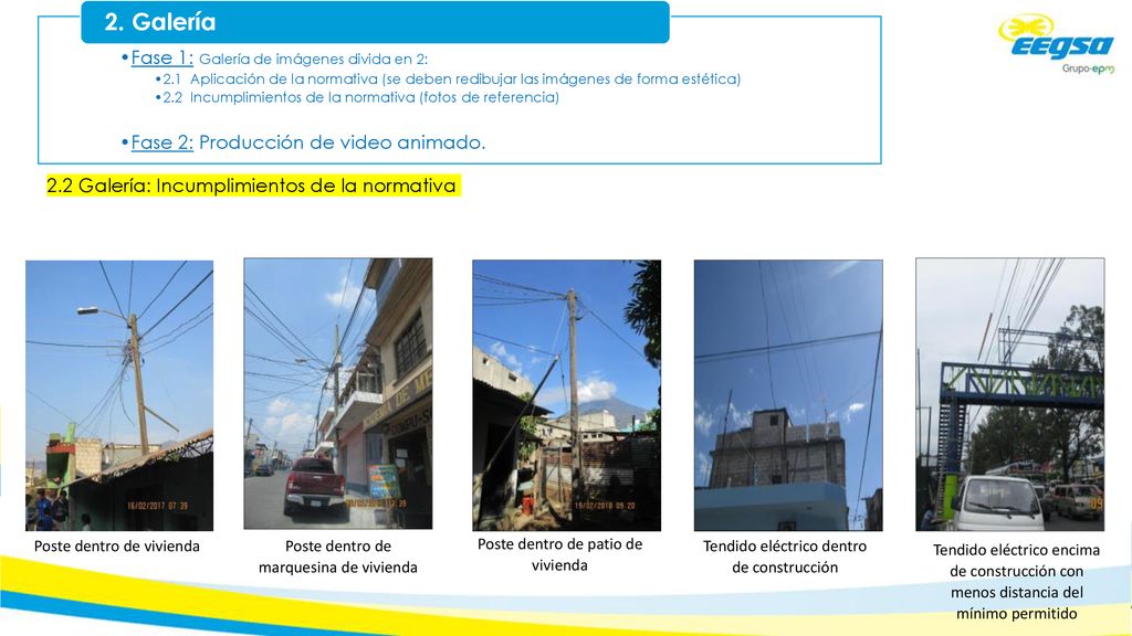 2. Galería Fase 1: Galería de imágenes divida en 2: