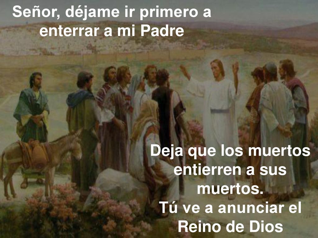 Señor, déjame ir primero a enterrar a mi Padre