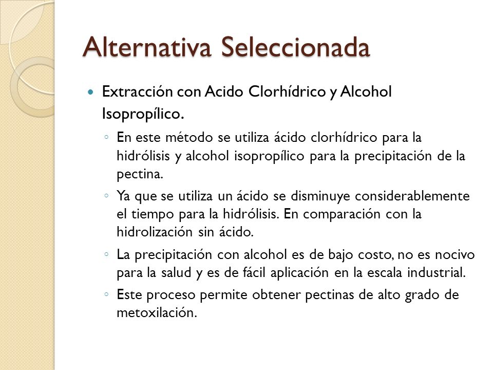Alternativa Seleccionada
