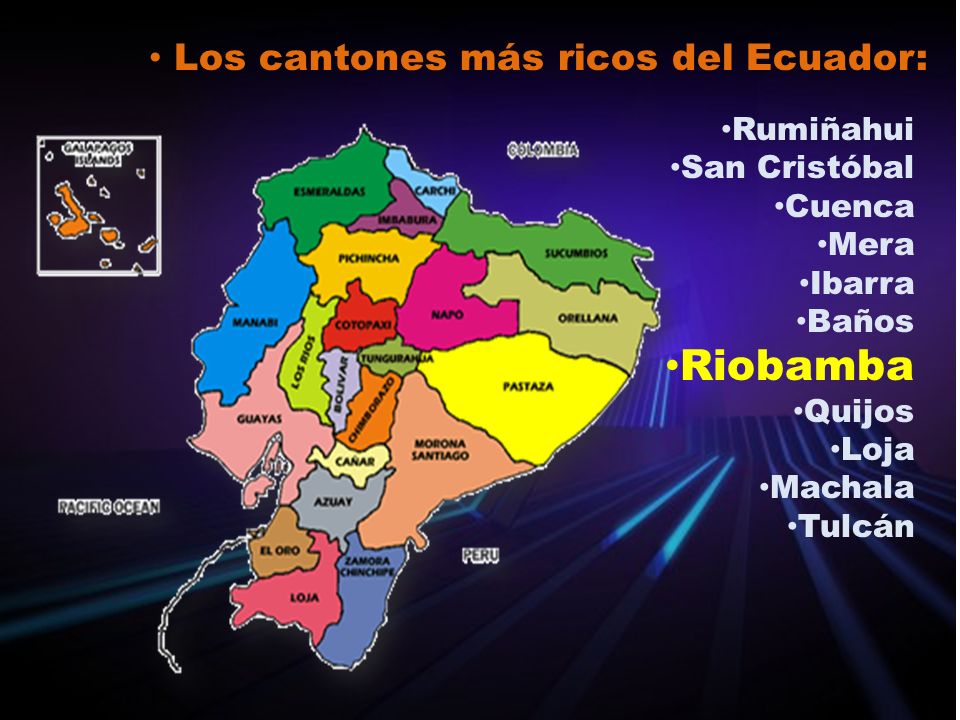 Riobamba Los cantones más ricos del Ecuador: Rumiñahui San Cristóbal