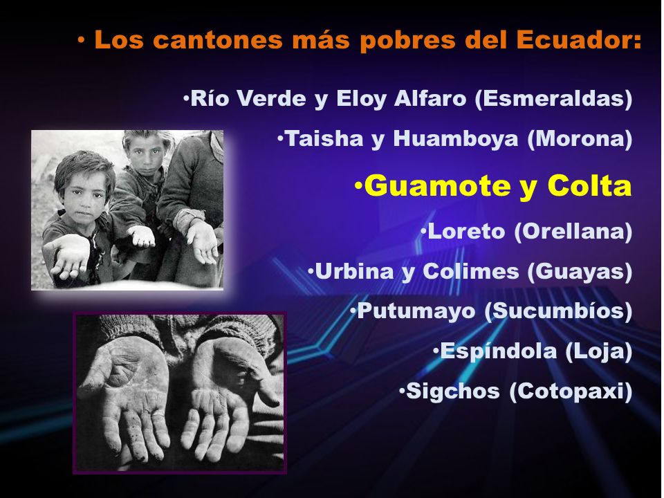 Guamote y Colta Los cantones más pobres del Ecuador:
