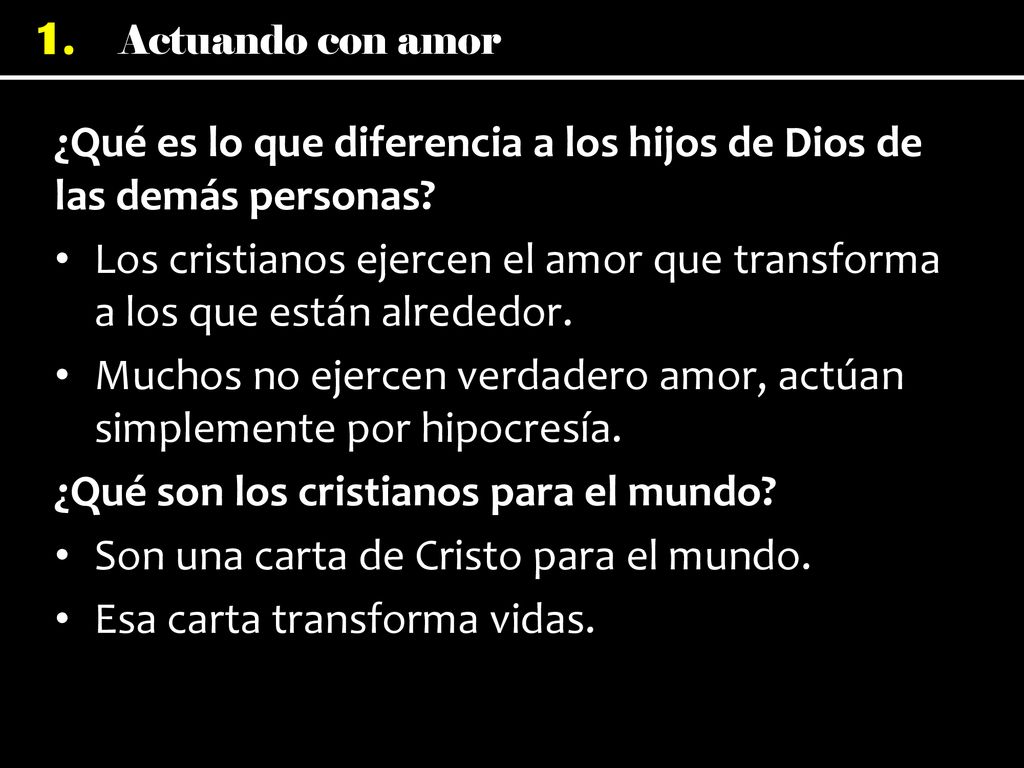 ¿Qué es lo que diferencia a los hijos de Dios de las demás personas
