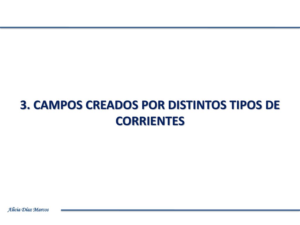 3. CAMPOS CREADOS POR DISTINTOS TIPOS DE CORRIENTES