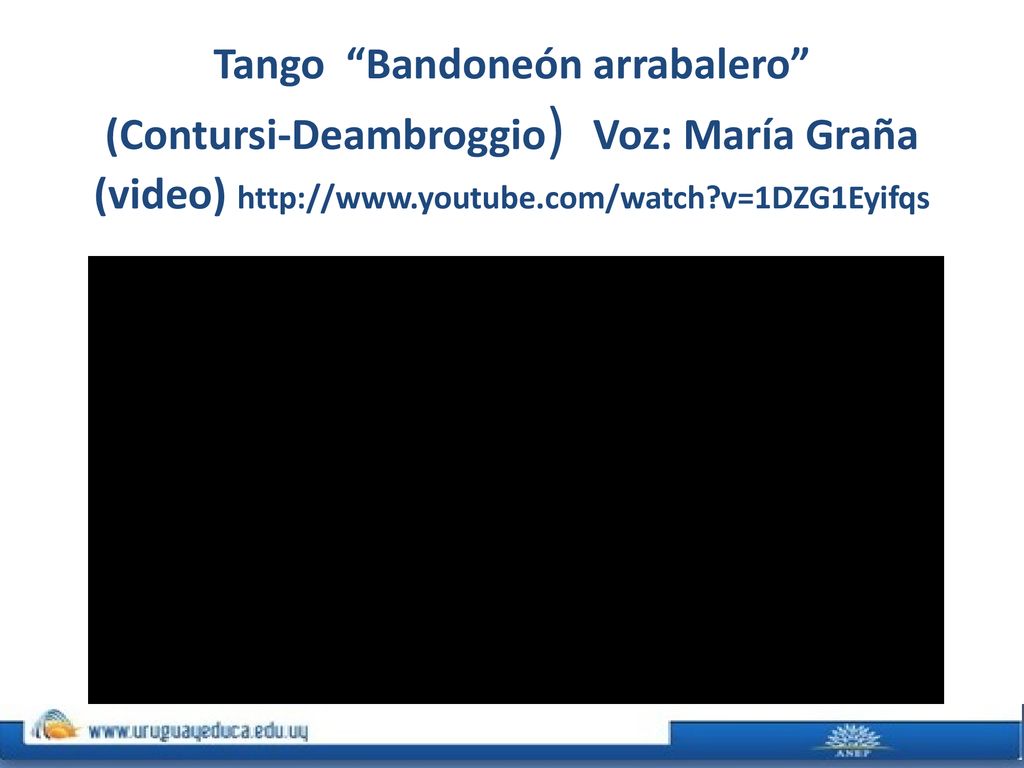 Tango Bandoneón arrabalero (Contursi-Deambroggio) Voz: María Graña (video)   v=1DZG1Eyifqs