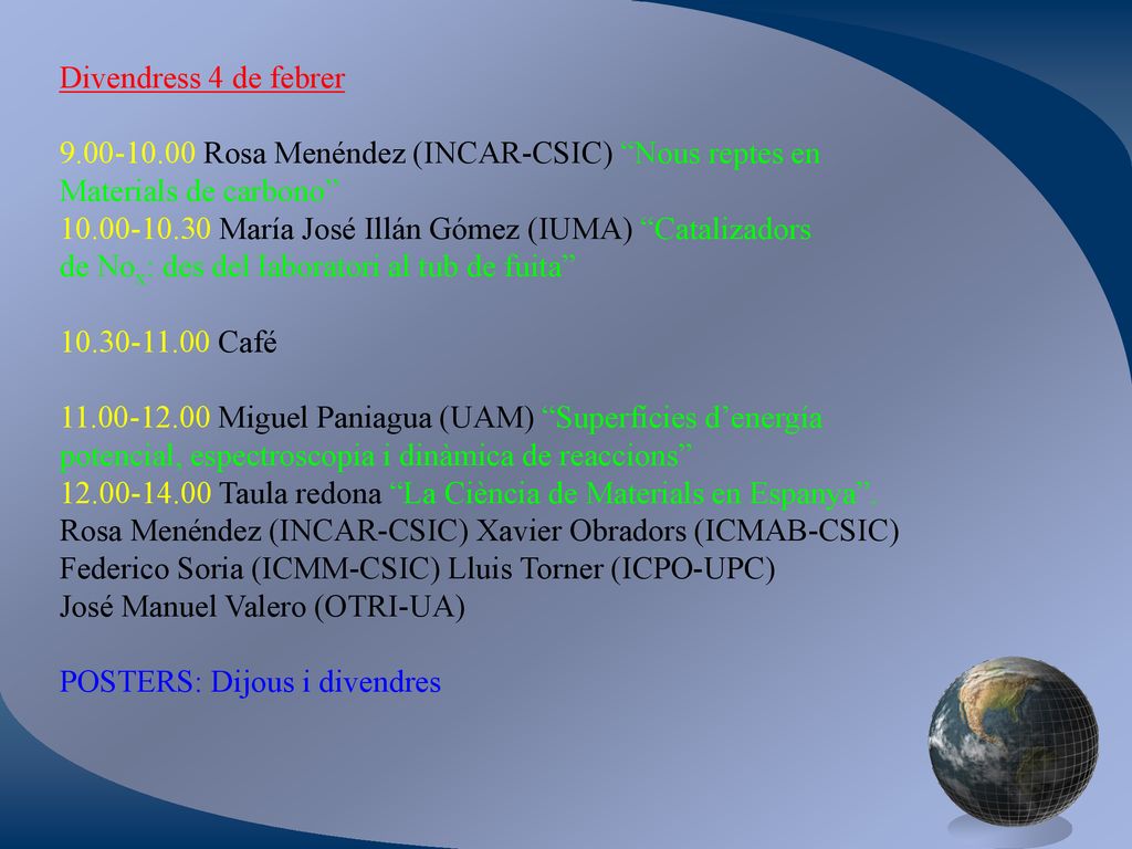 Divendress 4 de febrer Rosa Menéndez (INCAR-CSIC) Nous reptes en. Materials de carbono