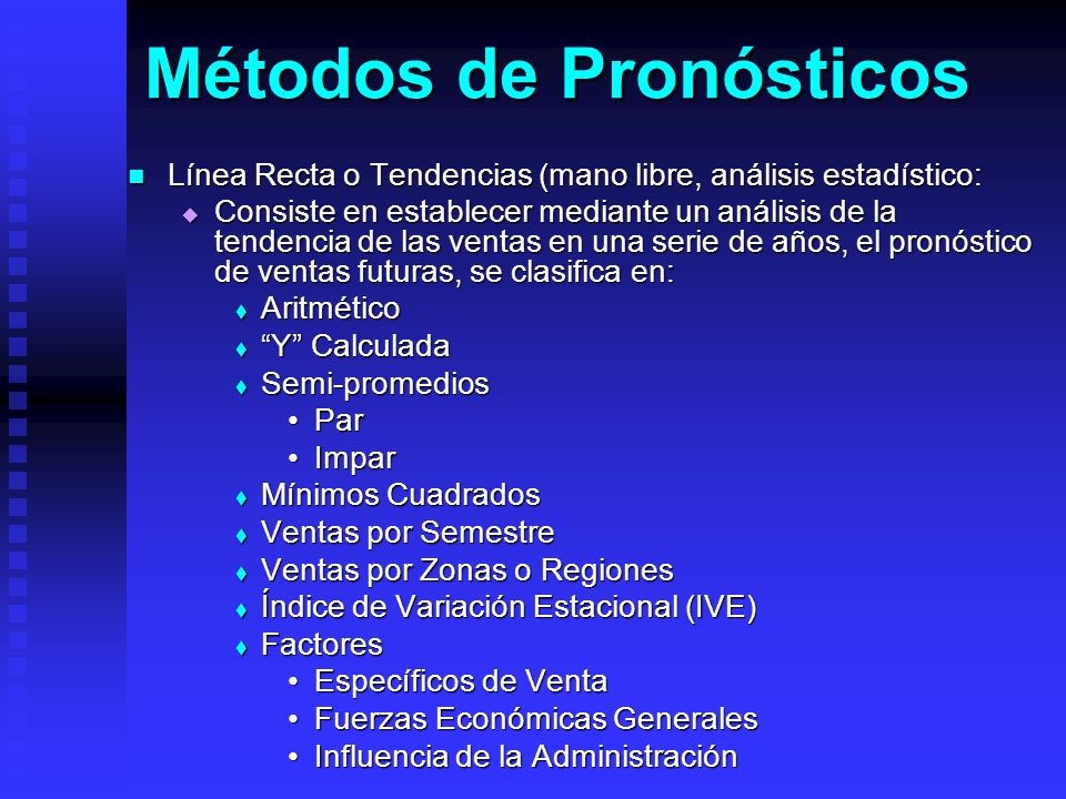 Métodos de Pronósticos