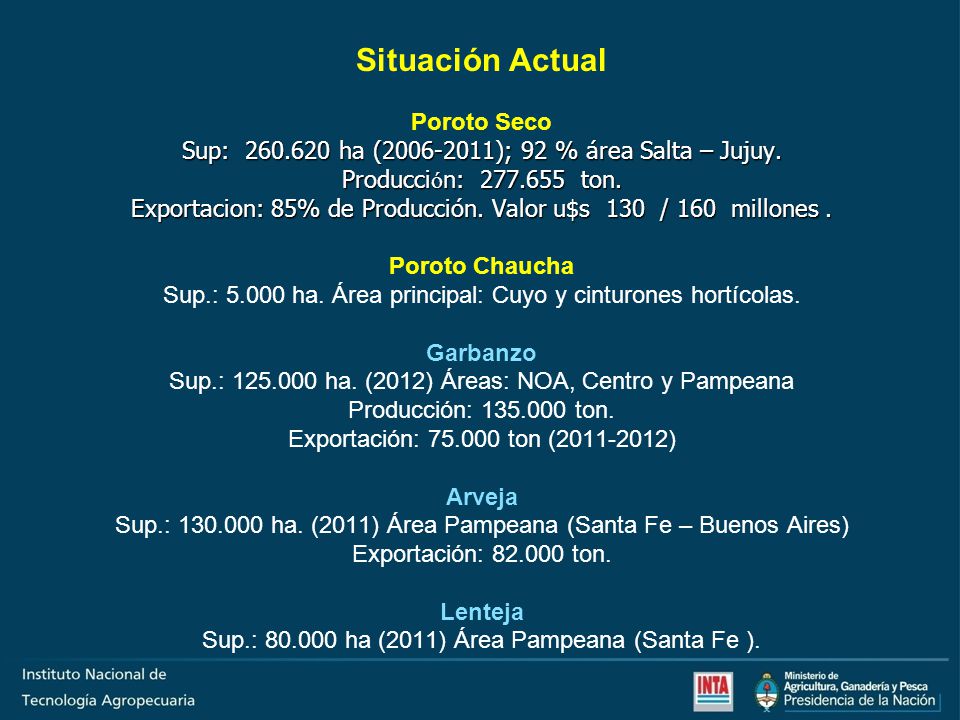 Proyecto Nacional de Legumbres: Una red de Investigación Nacional  “Desarrollo de bases tecnológicas para el aumento de la competitividad con  sostenibilidad. - ppt video online descargar