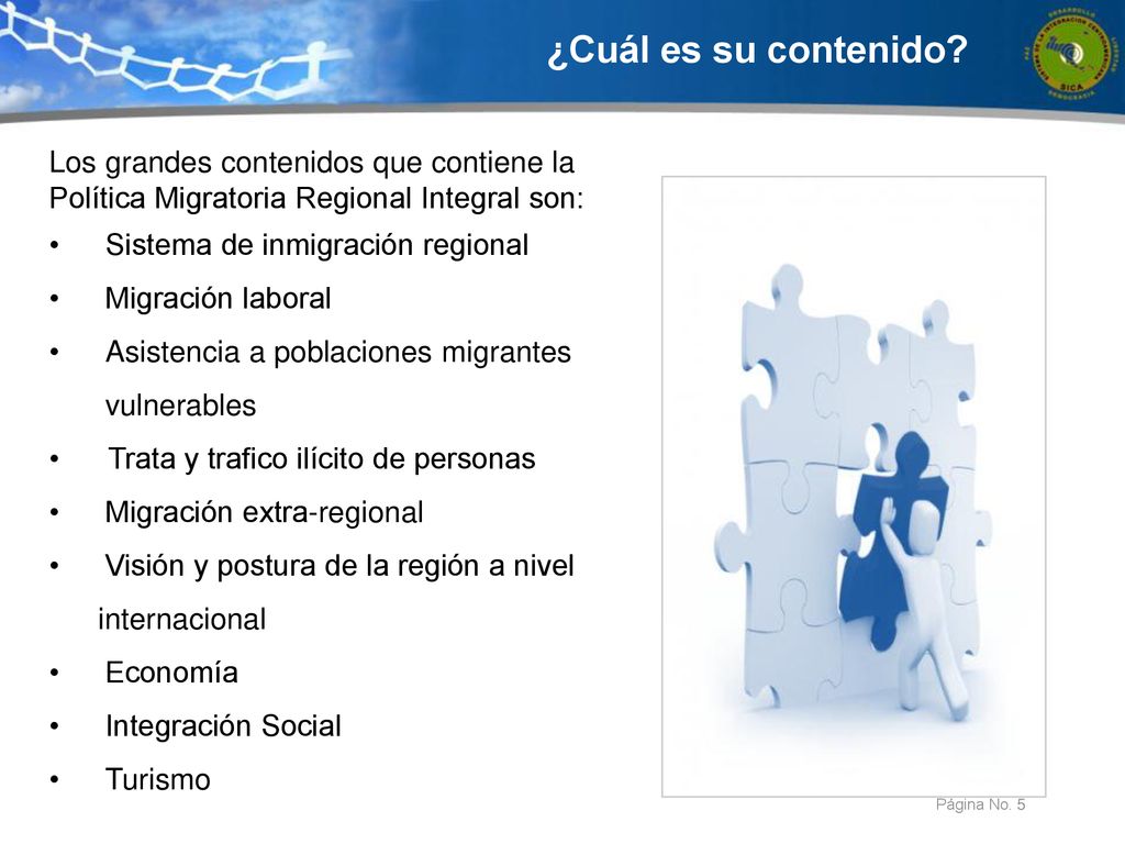 ¿Cuál es su contenido Los grandes contenidos que contiene la Política Migratoria Regional Integral son: