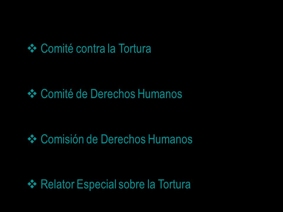 Comité contra la Tortura