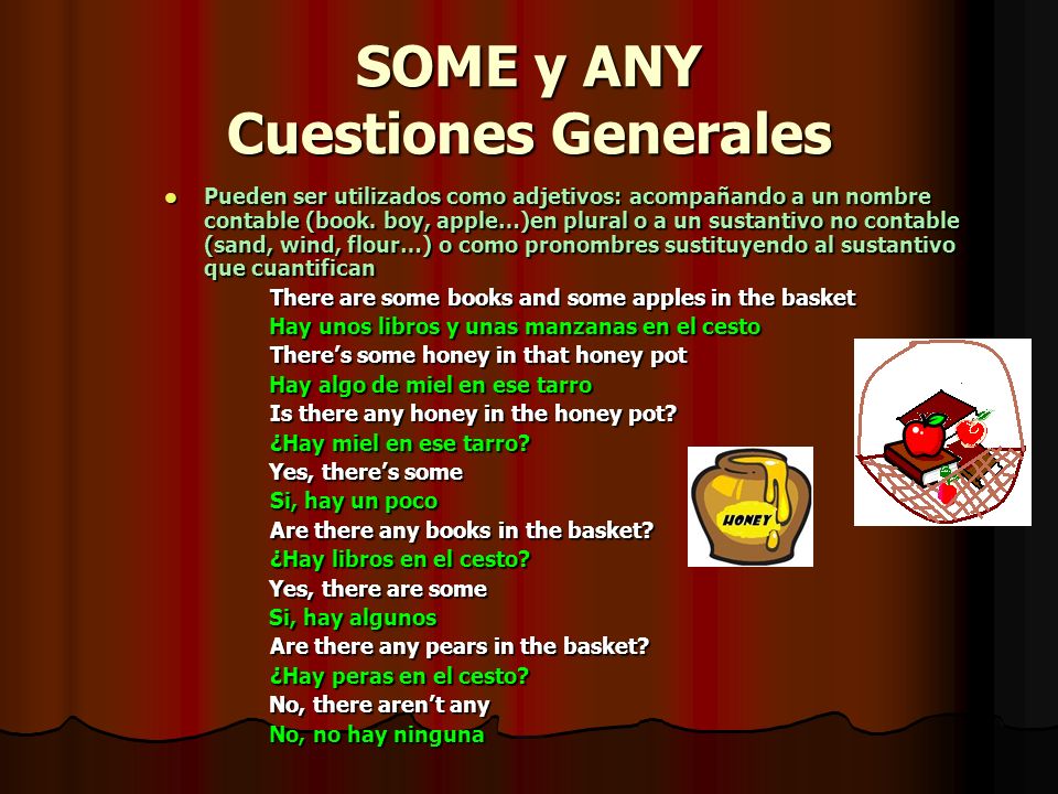 SOME y ANY Cuestiones Generales
