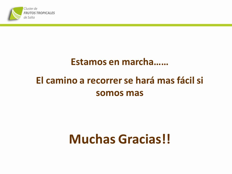 El camino a recorrer se hará mas fácil si somos mas