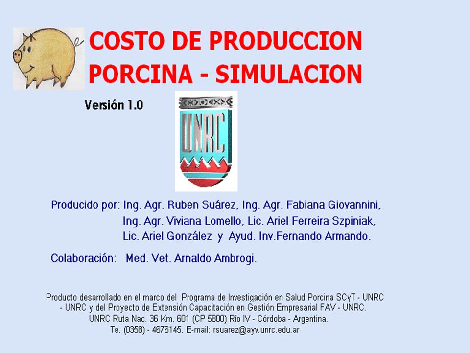 Permite a partir de unos pocos datos simular diferentes estrategias productivas, comerciales y financieras determinando sus posibles resultados económicos (sencillo y flexible).