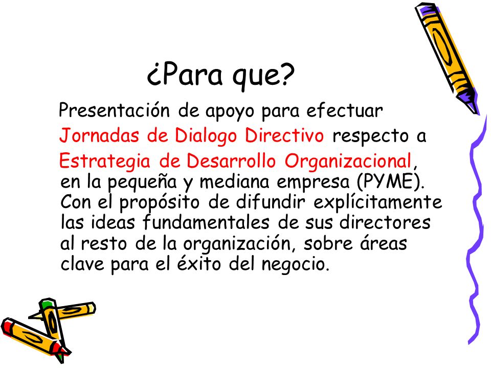 ¿Para que Presentación de apoyo para efectuar
