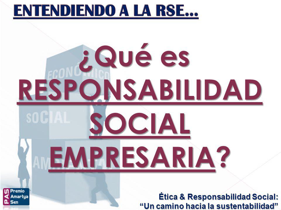 ¿Qué es RESPONSABILIDAD SOCIAL EMPRESARIA