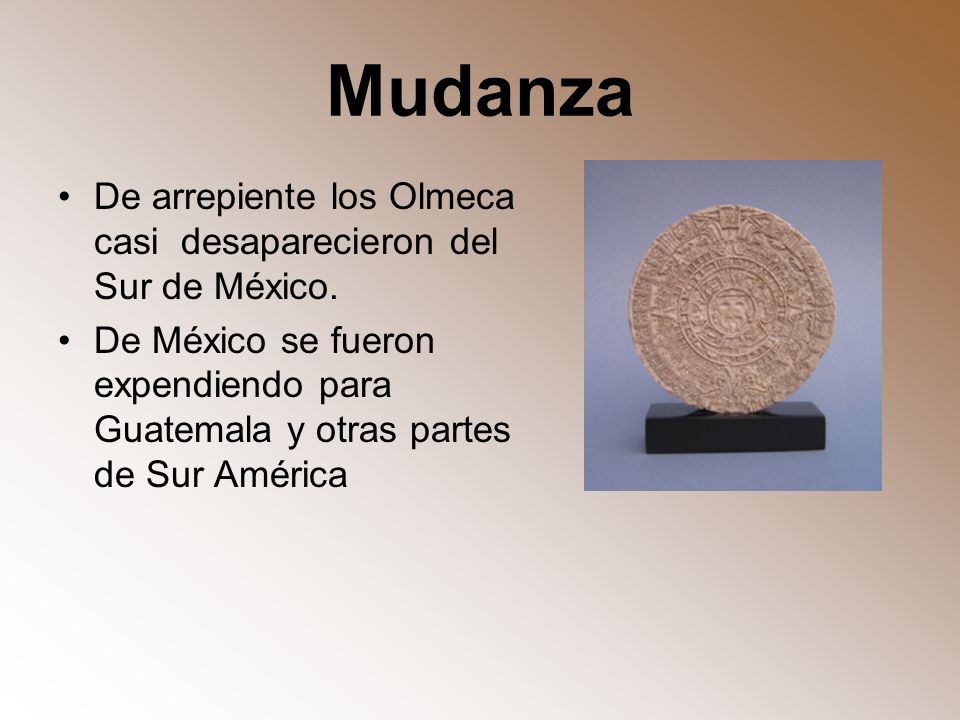 Mudanza De arrepiente los Olmeca casi desaparecieron del Sur de México.