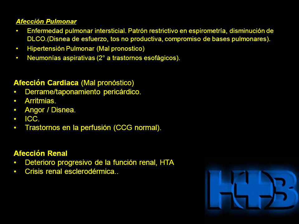 Afección Cardiaca (Mal pronóstico) Derrame/taponamiento pericárdico.