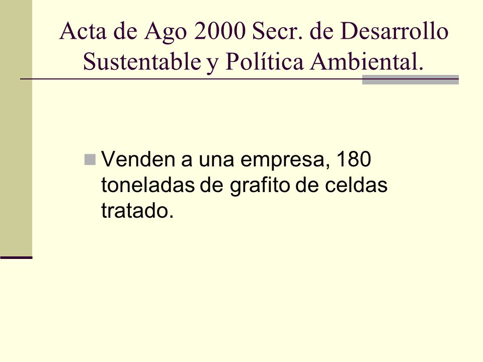 Acta de Ago 2000 Secr. de Desarrollo Sustentable y Política Ambiental.