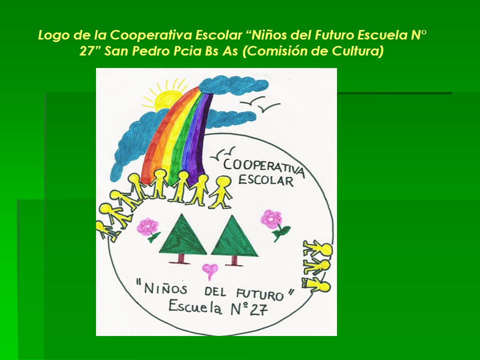 Logo de la Cooperativa Escolar Niños del Futuro Escuela N° 27 San Pedro Pcia Bs As (Comisión de Cultura)