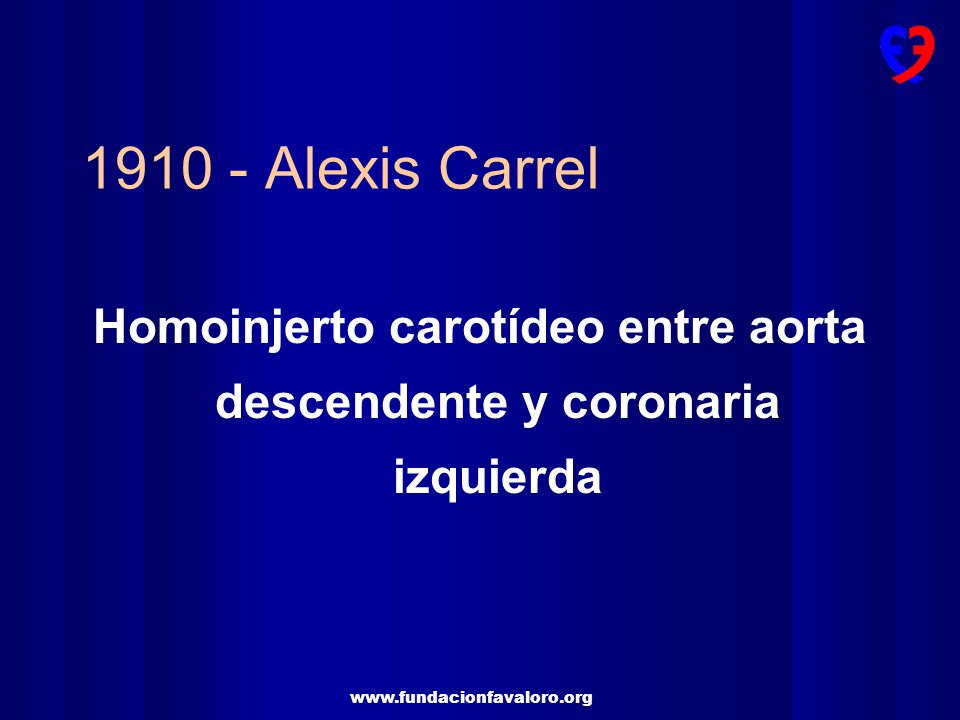 Homoinjerto carotídeo entre aorta descendente y coronaria izquierda