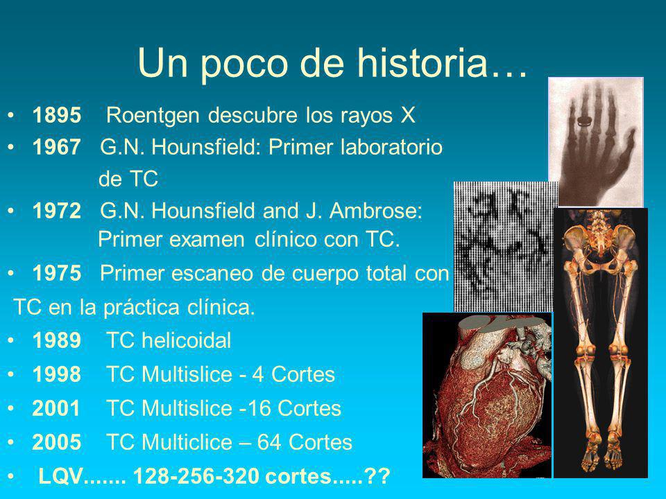Un poco de historia… 1895 Roentgen descubre los rayos X