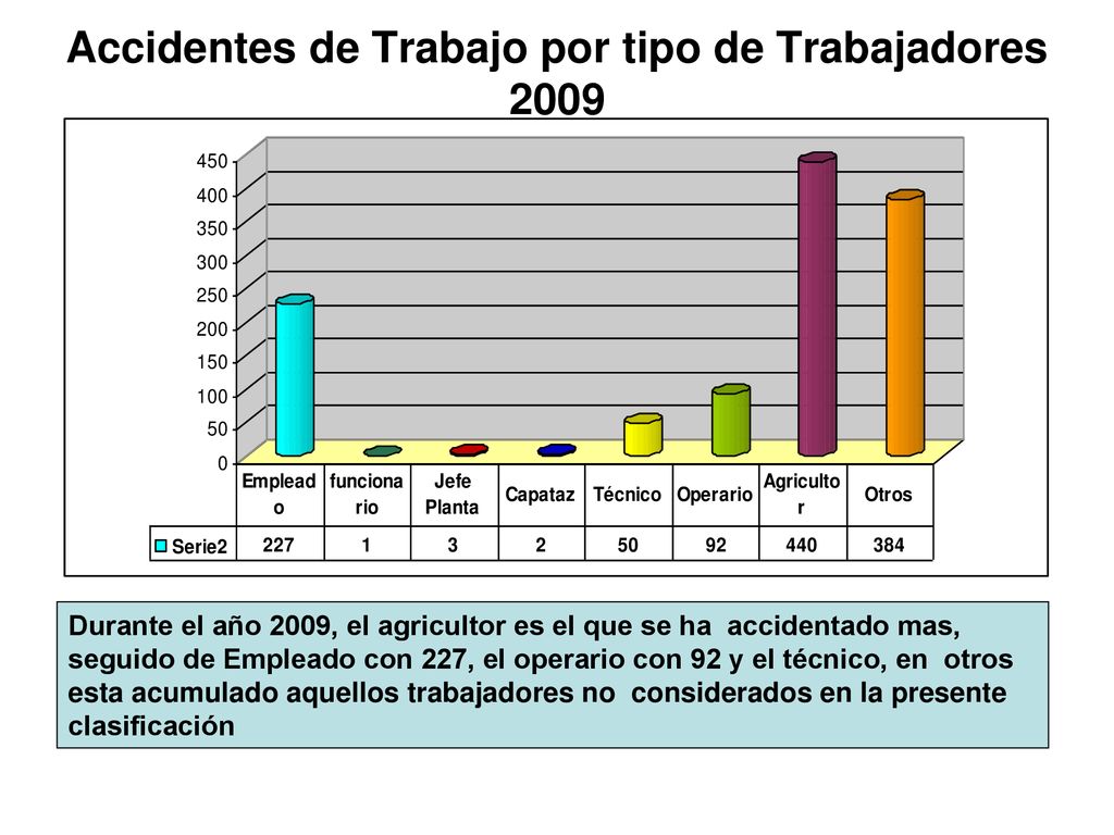 Accidentes de Trabajo por tipo de Trabajadores 2009