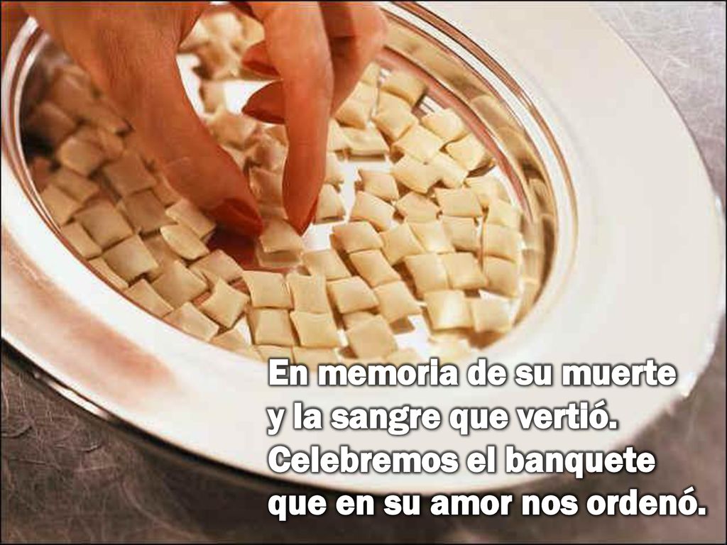 En memoria de su muerte y la sangre que vertió