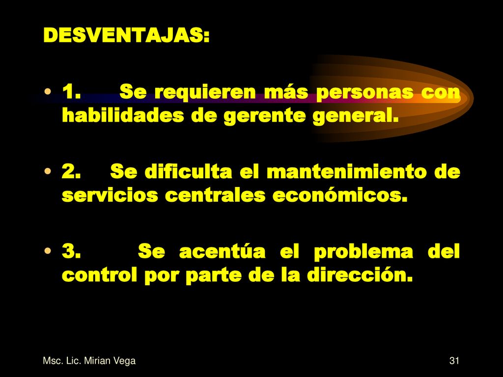 1. Se requieren más personas con habilidades de gerente general.
