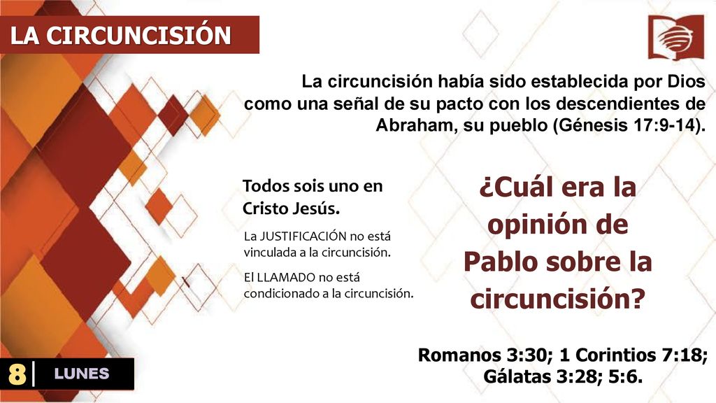 8 ¿Cuál era la opinión de Pablo sobre la circuncisión LA CIRCUNCISIÓN