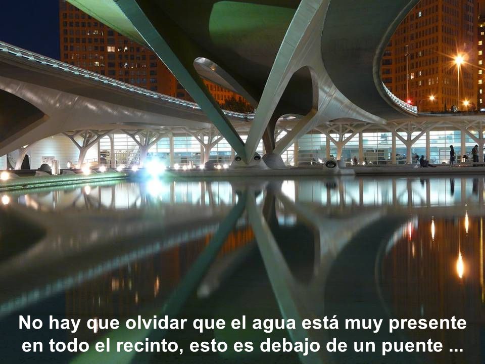 No hay que olvidar que el agua está muy presente en todo el recinto, esto es debajo de un puente ...