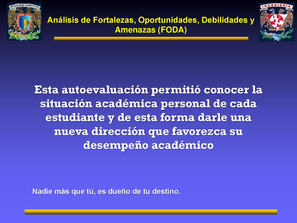 Análisis de Fortalezas, Oportunidades, Debilidades y Amenazas (FODA)