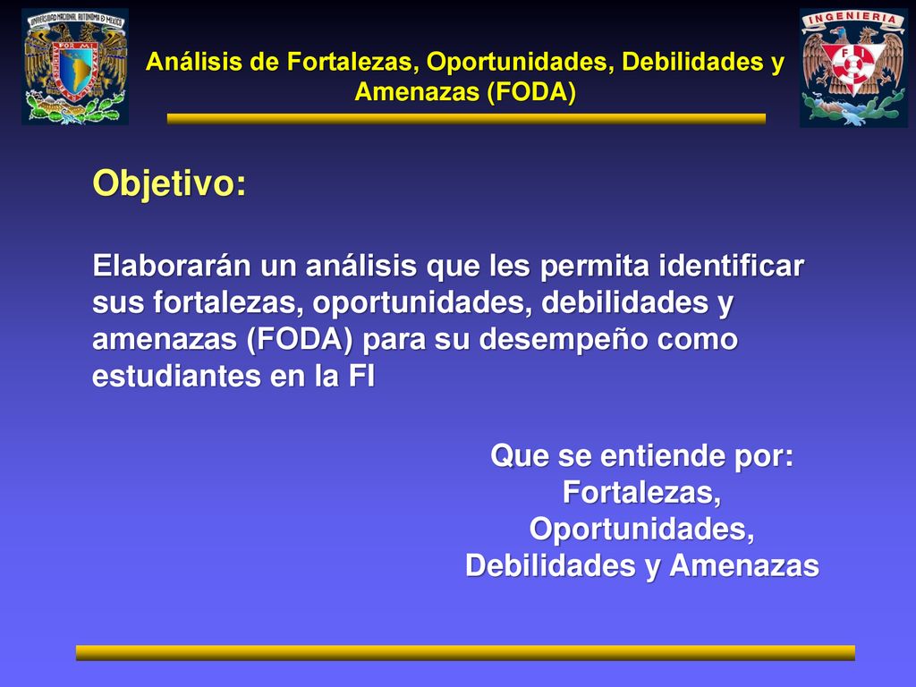 Análisis de Fortalezas, Oportunidades, Debilidades y Amenazas (FODA)