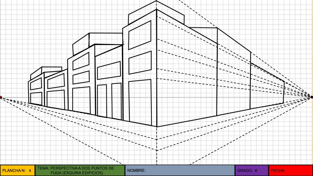 v CV CV PLANCHA N: 4 TEMA: PERSPECTIVA A DOS PUNTOS DE