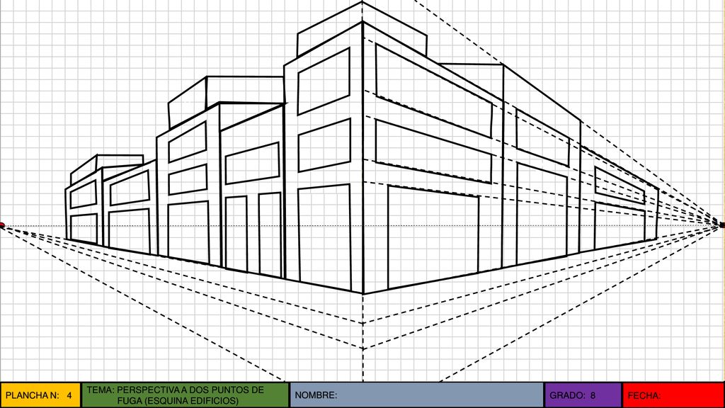 v CV CV PLANCHA N: 4 TEMA: PERSPECTIVA A DOS PUNTOS DE