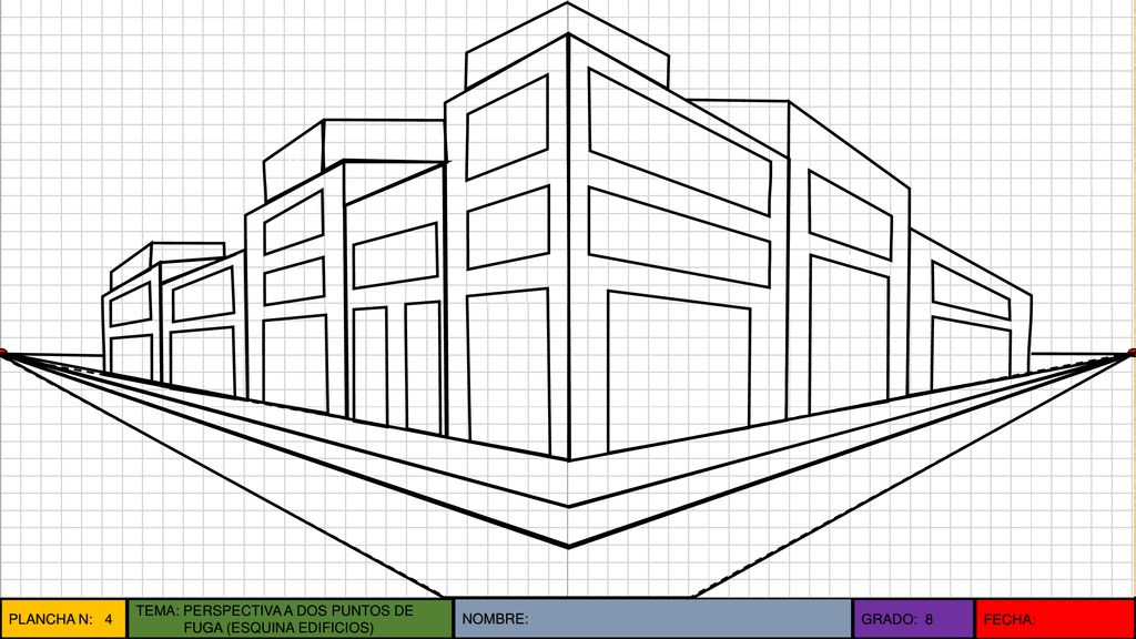 v CV CV PLANCHA N: 4 TEMA: PERSPECTIVA A DOS PUNTOS DE
