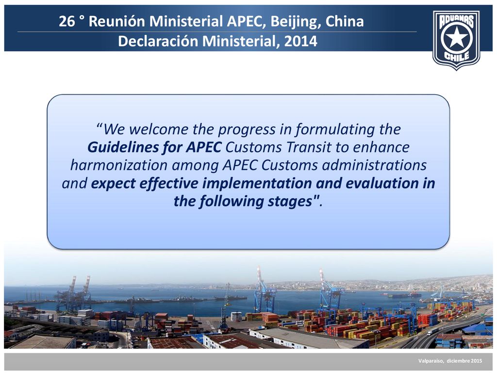 26 ° Reunión Ministerial APEC, Beijing, China Declaración Ministerial, 2014