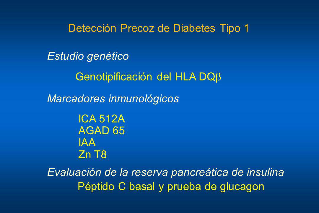 Detección Precoz de Diabetes Tipo 1
