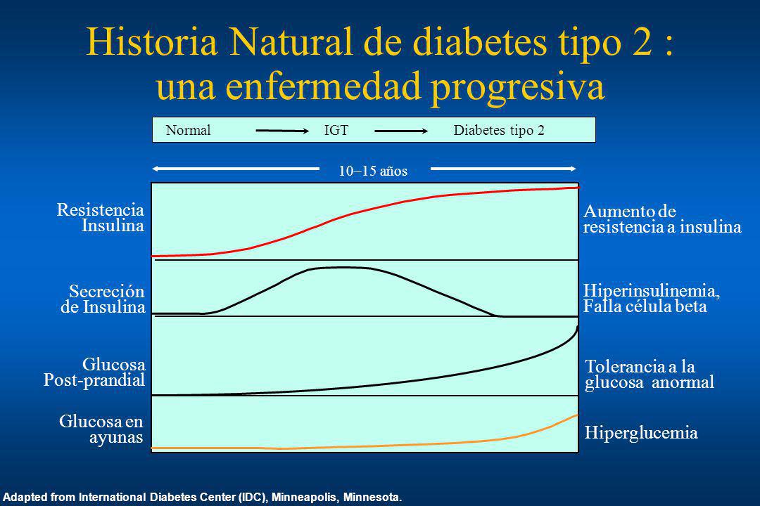 Historia Natural de diabetes tipo 2 : una enfermedad progresiva