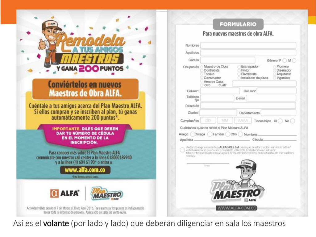 Así es el volante (por lado y lado) que deberán diligenciar en sala los maestros
