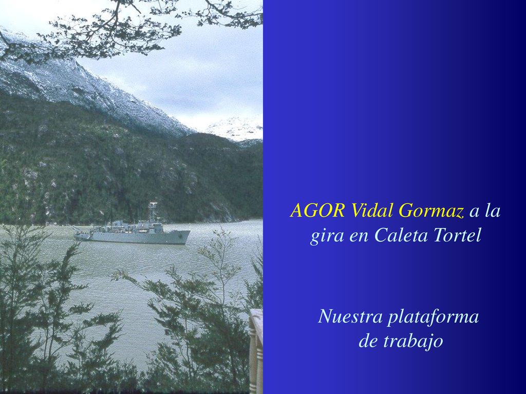 AGOR Vidal Gormaz a la gira en Caleta Tortel