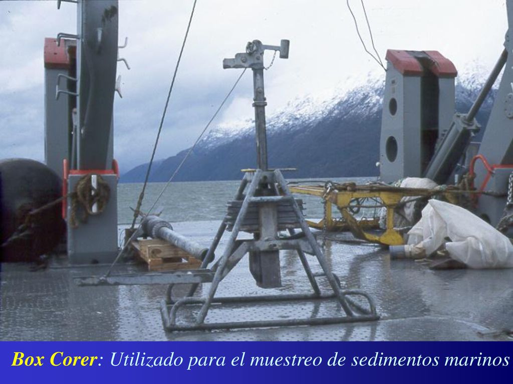 Box Corer: Utilizado para el muestreo de sedimentos marinos