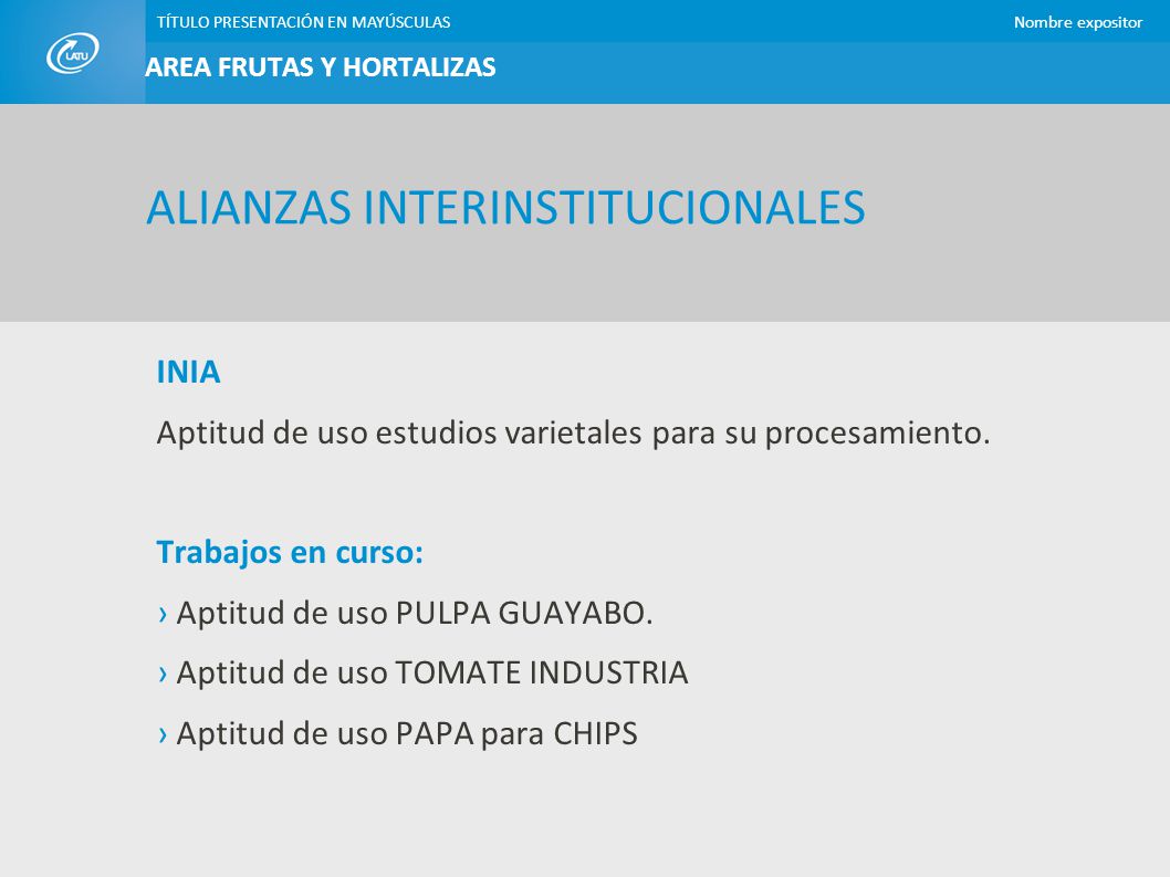 ALIANZAS INTERINSTITUCIONALES